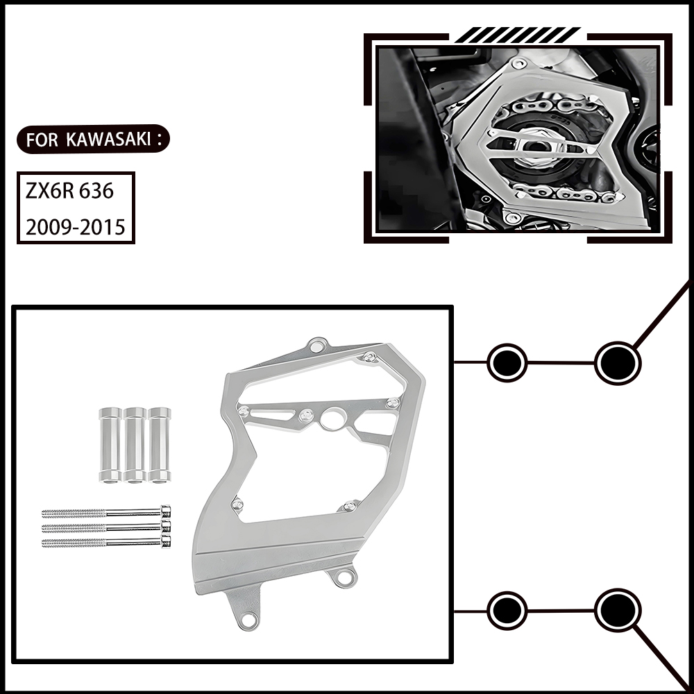 Motorcycle Gear Essentials - Adequado para kawasaki ZX-6R 636 09-15