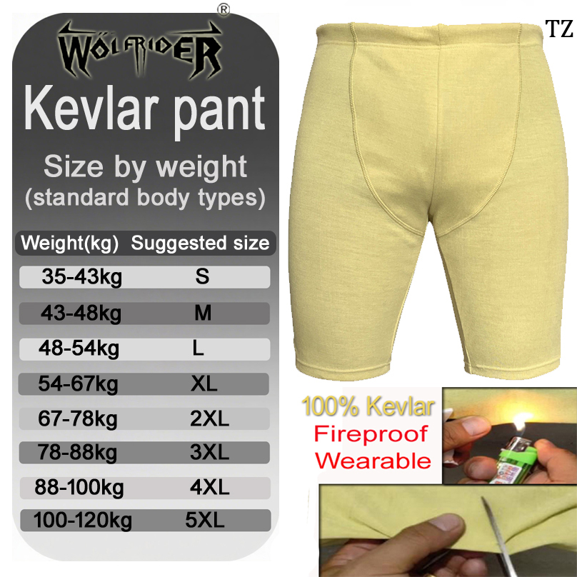 Motorcycle Gear Essentials - Calções de kevlar para motocicleta, fibra