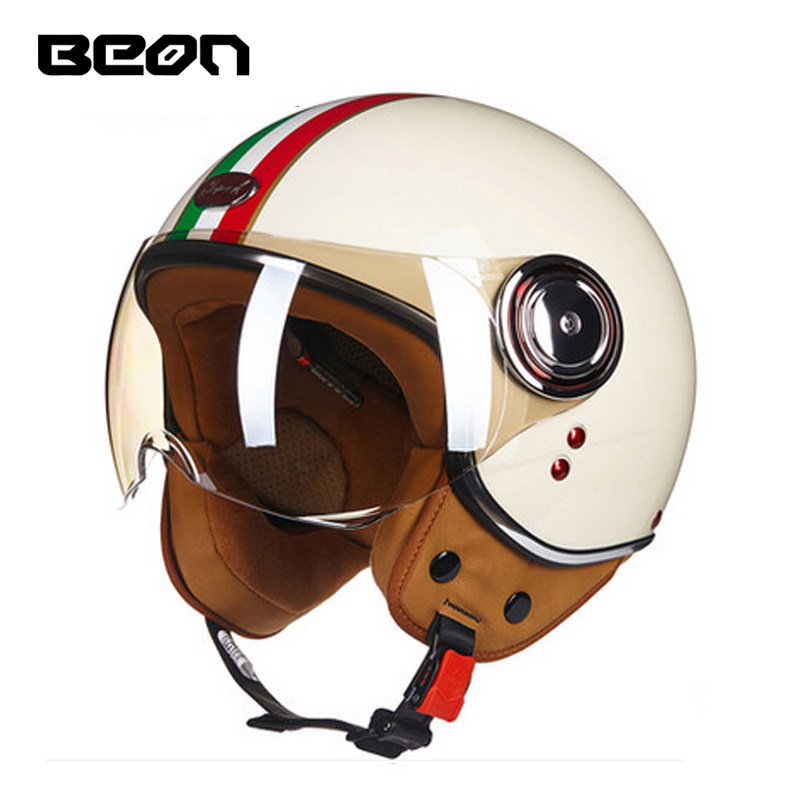 Motorcycle Gear Vintage - Capacete BEON 110B Aberto para Motocicleta,