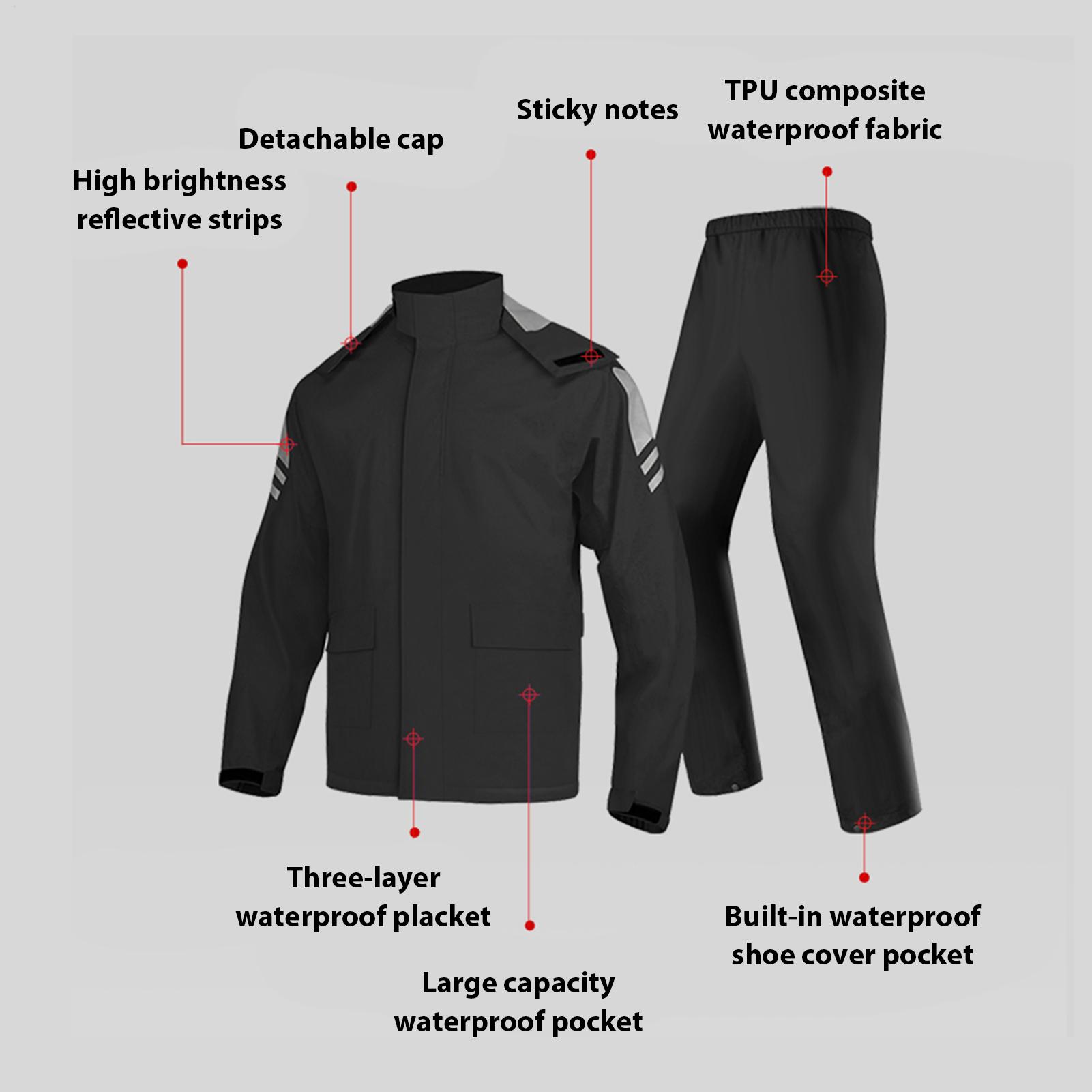 Conjuntos de Chuva Impermeávei - Motorcycle Gear Mens avaliação e preço