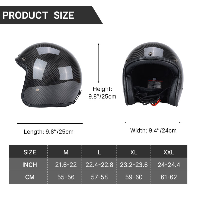 Capacete vintage de fibra de c - Motorcycle Gear Vintage avaliação e preço