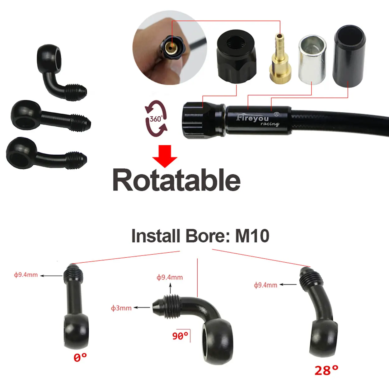 An3 mangueira de freio trançad - Gear Clutch Motorcycle avaliação e preço