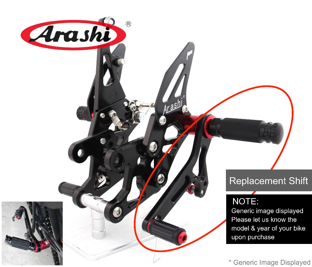 Arashi ajustável rearsets subs - Motorcycle Gear Selector avaliação e preço